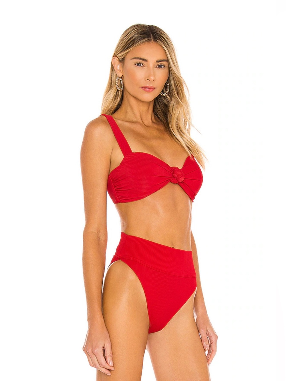 Beach Riot Set: Sophia Ribbed Bikini Top& Highway Ribbed Bikini Bottom; Large - Picture 3 of 15